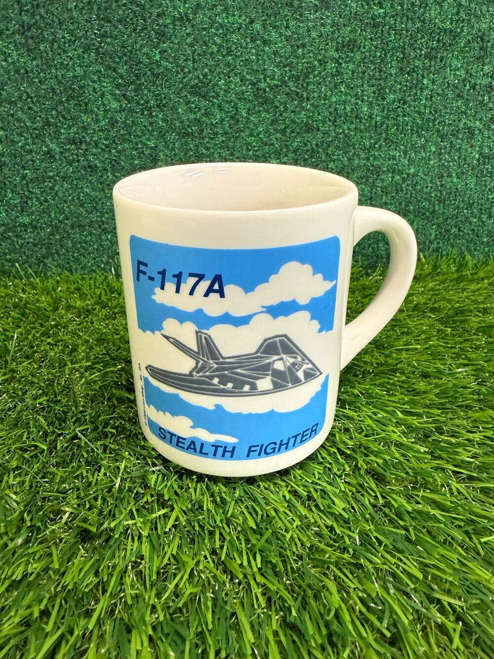 Airplane Mug Air Force Stealth Fighter F-117A Jet Coffee USA Military Vintage